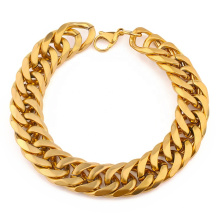 Rapper Fashion Jewelry 18K Gold Chain Hand Bracelet Dubai